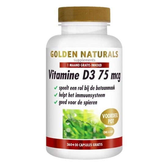 GOLDEN NATURALS VITAMINE D3 75 MCG 36030CAPS